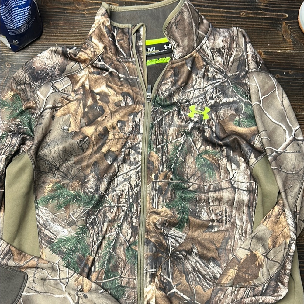 Under Armour Military Field Jacket Green and Brown Camouflage